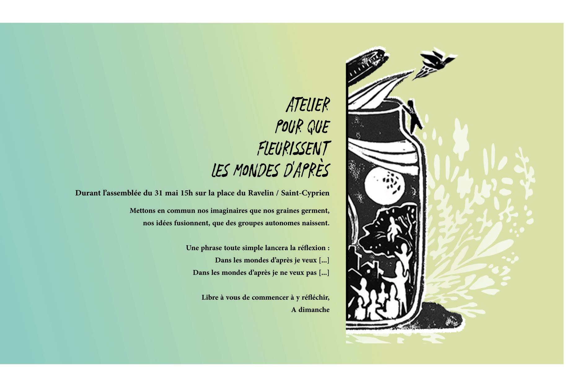 Atelier sur les imaginaires révolutionnaires animé par Vie.